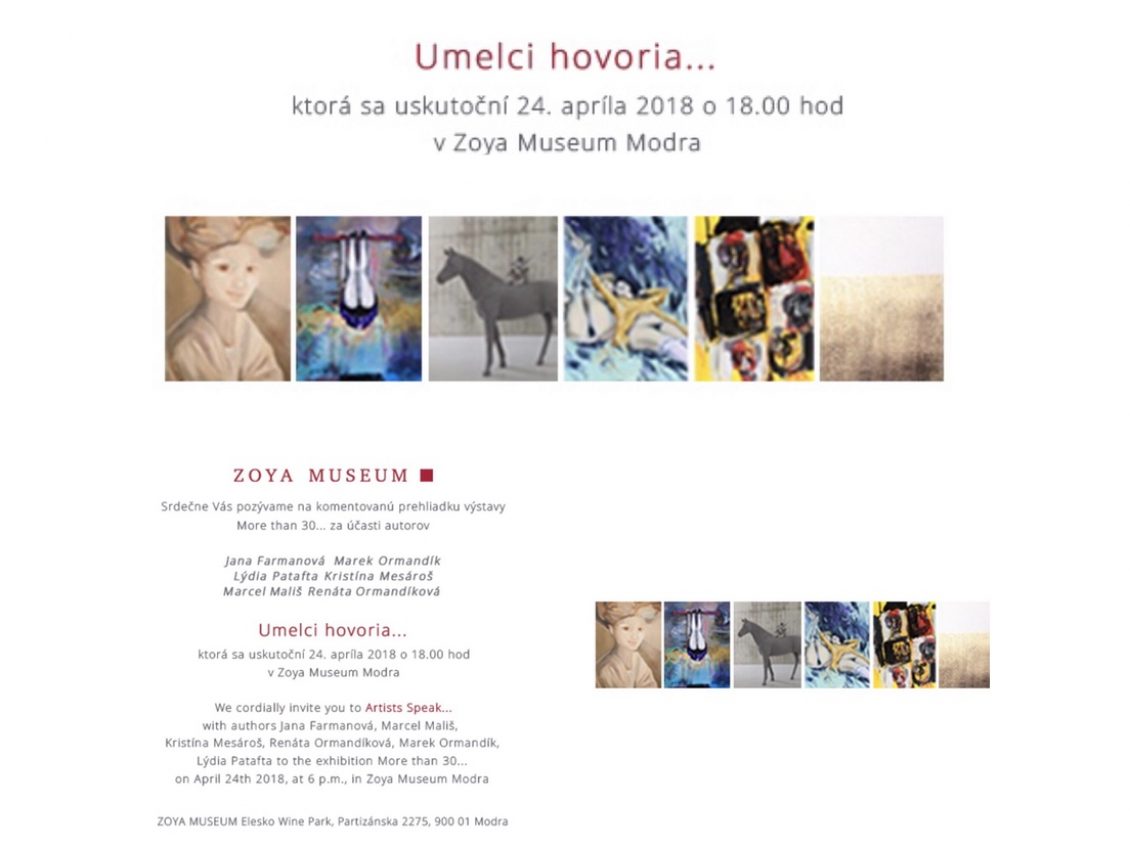 ZOYA Museum Modra – Umelci hovoria…