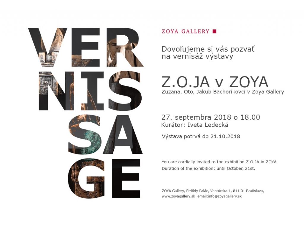 Z.O.JA v ZOYA Gallery Bratislava